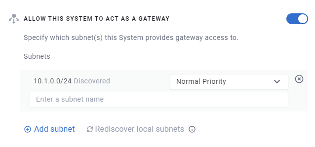 Gateway Enabled